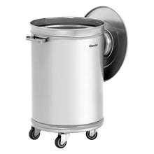 Load image into Gallery viewer, TRASH - Poubelle en inox avec couvercle - 56 Litres

