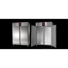 Cargue la imagen en la galería, TECNODOM -  PERFEKT 1400 - Armoire réfrigérateur ECO températures positives 0°C/+10°C - 2 portes en inox - GN 2/1
