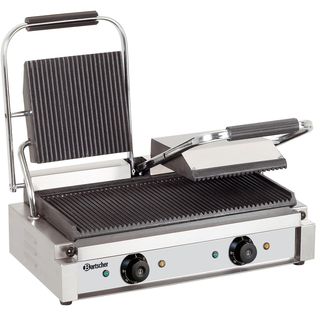GRILL PANINI - Grill de contact rainuré/Rainuré - 57cm
