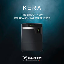 Lade das Bild in den Galerie-Viewer, KRUPPS - KERA  KE50UT- Lave-vaisselle sous-comptoir professionnel avec panneau frontal noir et écran tactile - Panier 50x50cm - 5,92Kw - eco vert
