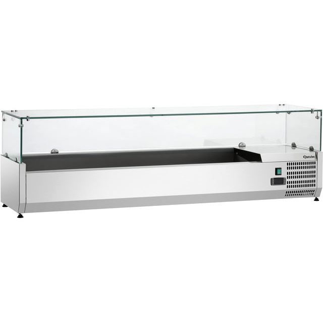 SALADETTE - Présentoir réfrigéré 1500mm - 5xGN 1/3 + 1xGN 1/2
