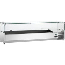 Cargue la imagen en la galería, SALADETTE - Présentoir réfrigéré 1500mm - 5xGN 1/3 + 1xGN 1/2
