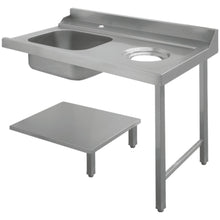 Charger l&#39;image dans la galerie, KRUPPS - Table d&#39;entrée de plonge lave-vaisselle à capot à droite + vide ordures - L1200
