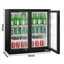 Cargue la imagen en la galería, FRIDGE - Réfrigérateur de bar sous-comptoir 223 litres - 2 portes battantes
