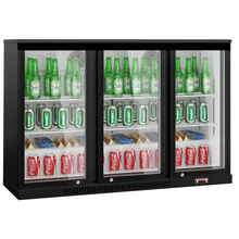 Charger l&#39;image dans la galerie, Réfrigérateur de bar sous-comptoir 320 litres - 3 portes battantes
