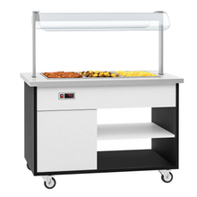 Load image into Gallery viewer, Comptoir buffet bain-marie - +30 ~ +90 °C - 3x GN 1/1

