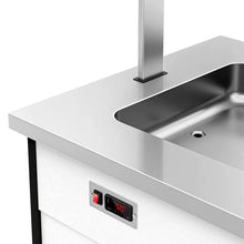 Cargue la imagen en la galería, Comptoir buffet bain-marie - +30 ~ +90 °C - 4x GN 1/1
