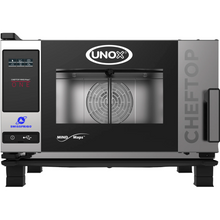 Lade das Bild in den Galerie-Viewer, four mixte à vapeur, combisteamer, four professionnel GN 1/1, unox, lainox, rational, mkn, cheftop, cheftop-x, icombi pro, four restaurant, cheftop plus, cheftop one
