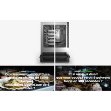 Lade das Bild in den Galerie-Viewer, UNOX - SPEED-X™ Digital.ID™ - Fours mixtes professionnels à cuisson accélérée - 5 x GN 2/3 VISION - combisteamer - four ultra rapide
