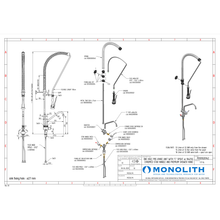 Görseli Galeri görüntüleyiciye yükleyin, MONOLITH - P0101020135 longueur bec 250mm - Robinetterie professionnelle - Douchette mélangeur gastropro monotrou
