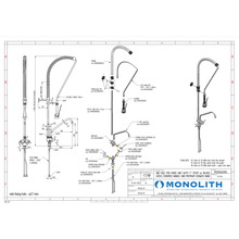 Görseli Galeri görüntüleyiciye yükleyin, MONOLITH - P0101020136 longueur bec 300mm - Robinetterie professionnelle - Douchette mélangeur gastropro monotrou
