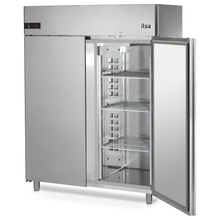 Carica l&#39;immagine nel visualizzatore di Gallery, ILSA - NEOS 1400TN0 - Armoire réfrigérateur PREMIUM températures positives 0°C/+10°C - 2 portes en inox - GN 2/1 - eco
