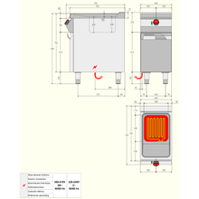 Carica l&#39;immagine nel visualizzatore di Gallery, DESCO - Friteuse 1 cuve 13,5 Litres - 10,5 Kw - Placard fermé
