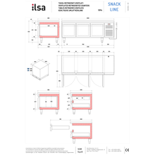 Lade das Bild in den Galerie-Viewer, ILSA - Table réfrigérée de soubassement 3 portes GN 1/1
