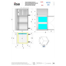 Lade das Bild in den Galerie-Viewer, ILSA - Table réfrigérée négative avec 2 portes GN 1/1 -18°C/-22°C
