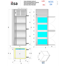 Lade das Bild in den Galerie-Viewer, ILSA - Table réfrigérée négative avec 4 portes GN 1/1 -18°C/-22°C
