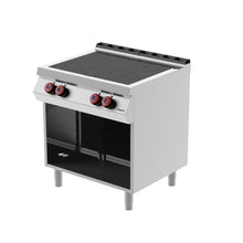 Görseli Galeri görüntüleyiciye yükleyin, DESCO - Cuisinière vitrocéramique - 4 zones - 10 Kw - Placard ouvert

