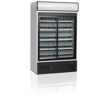 Lade das Bild in den Galerie-Viewer, TEFCOLD - Frigo mural à boissons 2 portes battantes - 1082 litres - Blanc et noir
