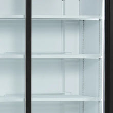 Lade das Bild in den Galerie-Viewer, TEFCOLD - Frigo mural à boissons 2 portes battantes - 1082 litres - Blanc et noir
