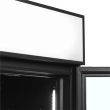 Cargue la imagen en la galería, TEFCOLD - Frigo mural à boissons 2 portes battantes - 1082 litres - Black
