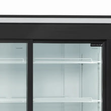Lade das Bild in den Galerie-Viewer, TEFCOLD - Frigo mural à boissons 2 portes battantes - 1082 litres - Blanc et noir
