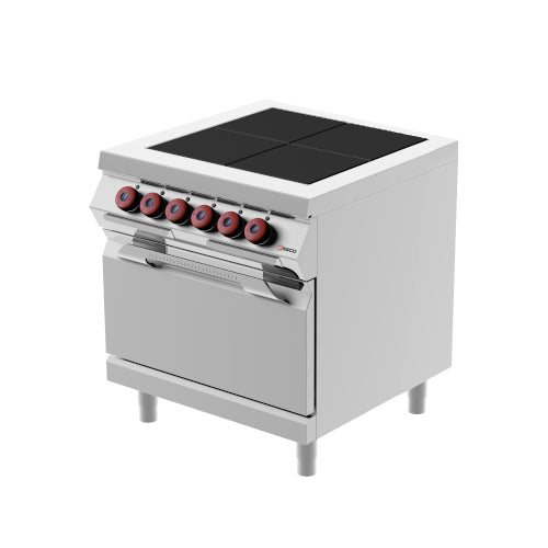 DESCO - Plaque de mijotage sur four électrique GN 2/1 - 12 + 5,5 Kw