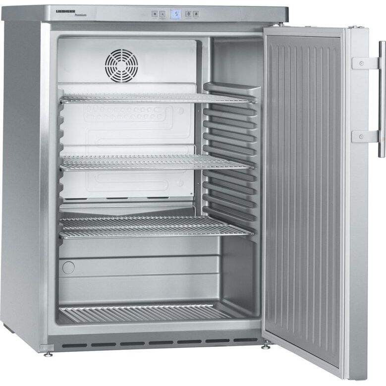LIEBHERR - FKUv 1660 - Frigo inox ventilé - 136 Litres - réfrigérateur sous-comptoir