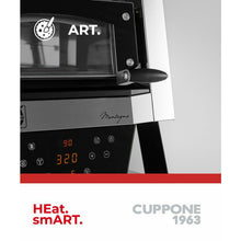 Cargue la imagen en la galería, CUPPONE - MANTEGNA - Four à pizza de table rotatif - mini four ultra-rapide 3,0 kw - Pizzas Ø 35cm
