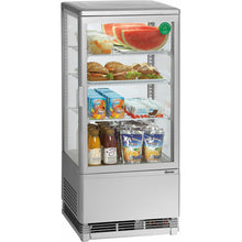 Load image into Gallery viewer, Mini vitrine réfrigérée de table - 78 litres - Disponible en noir, argent ou blanc
