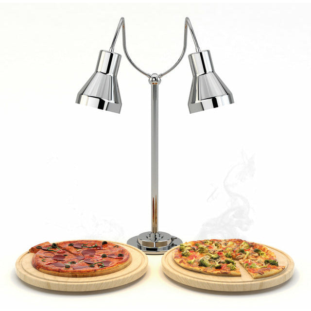 Chauffe snack / Lampe chauffante sur pied double