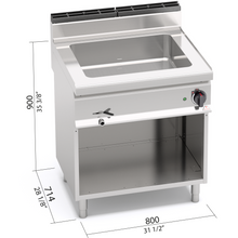 Lade das Bild in den Galerie-Viewer, BERTO&#39;S - Bain-marie électrique GN 2/1 - 2,4 Kw
