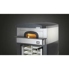 Görseli Galeri görüntüleyiciye yükleyin, PIZZAGROUP - NAPOLI KVARA 550-6C - Four à pizza napolitain électrique digital 6 pizzas avec hotte - sur étuve de 12 bacs à pâtons +5°C/+50°C  - 400Volt
