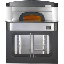 Cargue la imagen en la galería, PIZZAGROUP - NAPOLI KVARA 550-9C - Four à pizza napolitain électrique digital 9 pizzas avec hotte - sur étuve de 24 bacs à pâtons +5°C/+50°C  - 400Volt
