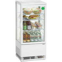 Load image into Gallery viewer, Mini vitrine réfrigérée de table - 78 litres - Disponible en noir, argent ou blanc
