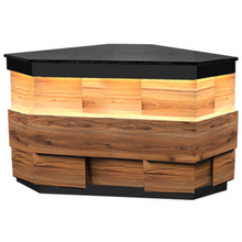 Load image into Gallery viewer, SOPRANO - Comptoir de caisse neutre meuble d&#39;angle - coin 1.1m
