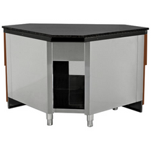 Görseli Galeri görüntüleyiciye yükleyin, SOPRANO - Comptoir de caisse neutre meuble d&#39;angle - coin 1.1m
