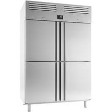 Lade das Bild in den Galerie-Viewer, Armoire réfrigéré positive (GN 2/1) - 4 portes réfrigérateur ECO - 1400 Litres
