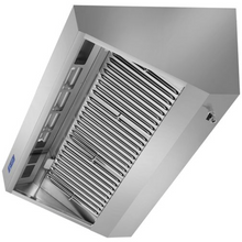 Lade das Bild in den Galerie-Viewer, CAPPA - Hotte murale à snacker dynamique 1,6 m - Avec moteur, variateur, filtres et lampe - Best-seller
