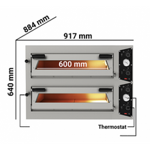 Lade das Bild in den Galerie-Viewer, PIZZAGROUP - Four à pizza électrique 4+4x30 cm - 230 Volt manuel / Italie
