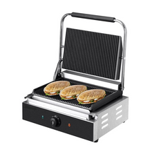Charger l&#39;image dans la galerie, Grill Panini - Grill de contact 0,43 m - rainuré en haut et en bas
