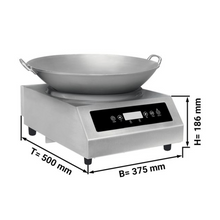 Cargue la imagen en la galería, Wok Cuisinière à induction 3,5 kW y compris le wok
