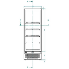 Lade das Bild in den Galerie-Viewer, GLEE - Vitrine de congélation - Glee 45 prime - 258 Litres - Froid ventilé - Full Black
