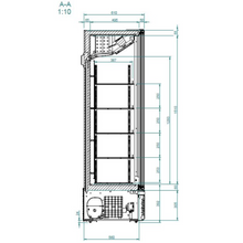 Görseli Galeri görüntüleyiciye yükleyin, GLEE - Vitrine de congélation - Glee 45 prime - 258 Litres - Froid ventilé - Full Black
