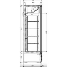 Lade das Bild in den Galerie-Viewer, GLEE - Vitrine de congélation - Glee 45 prime - 258 Litres - Froid ventilé - Full Black

