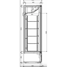 Cargue la imagen en la galería, GLEE - Vitrine de congélation - Glee 45 prime - 258 Litres - Froid ventilé - Full Black
