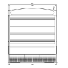 Cargue la imagen en la galería, GLEE - Armoire murale réfrigérée ouverte - Gemma 180 - 1800 Litres
