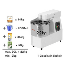 Load image into Gallery viewer, PIZZAGROUP - Pétrin - 1 vitesse - 30 litre(s) / 22 kg – 230 Volt
