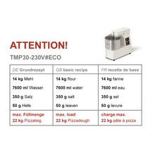 Load image into Gallery viewer, PIZZAGROUP - Pétrin - 1 vitesse - 30 litre(s) / 22 kg – 230 Volt
