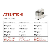 Carica l&#39;immagine nel visualizzatore di Gallery, &lt;transcy&gt;Impastatrice 33 litro / 25 kg - 230 Volt&lt;/transcy&gt;

