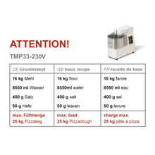 Lade das Bild in den Galerie-Viewer, &lt;transcy&gt;Kneter 33 Liter / 25 kg - 230 Volt&lt;/transcy&gt;
